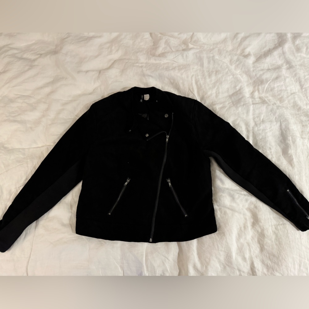 H&M Divided faux suede leather jacket
